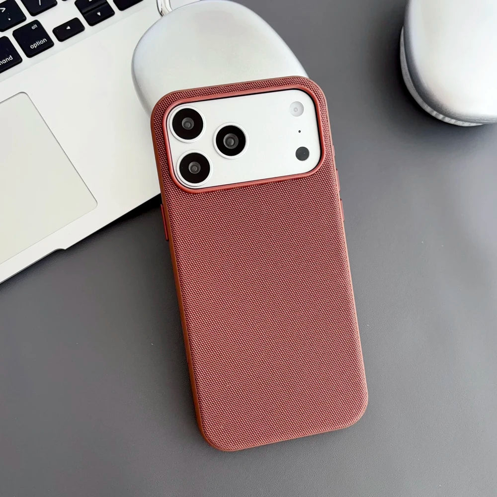 Magnetic Tech Woven Case For iPhone 17 Air 16 15 14 13 Pro Max TechWoven For Magsafe Wireless Charging Shockproof Cover