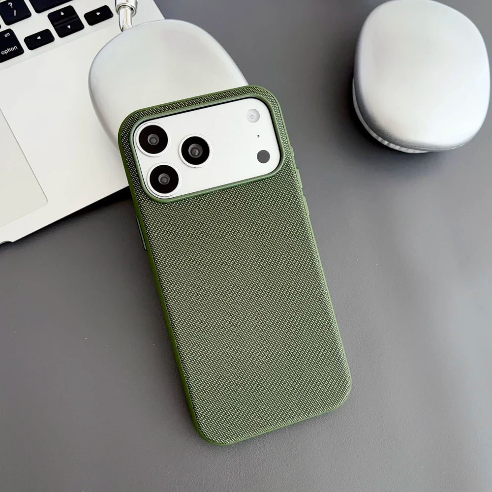 Magnetic Tech Woven Case For iPhone 17 Air 16 15 14 13 Pro Max TechWoven For Magsafe Wireless Charging Shockproof Cover