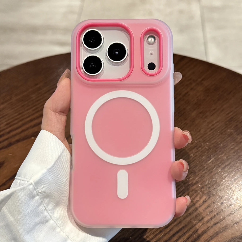For Magsafe Magnetic Wireless Charging Silicone Jelly Colorful Case For iPhone 17 16 15 14 13 12 Pro Max 11 17 Protection Cover